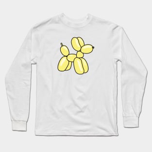 Cute Yellow Balloon Animal Dog Long Sleeve T-Shirt